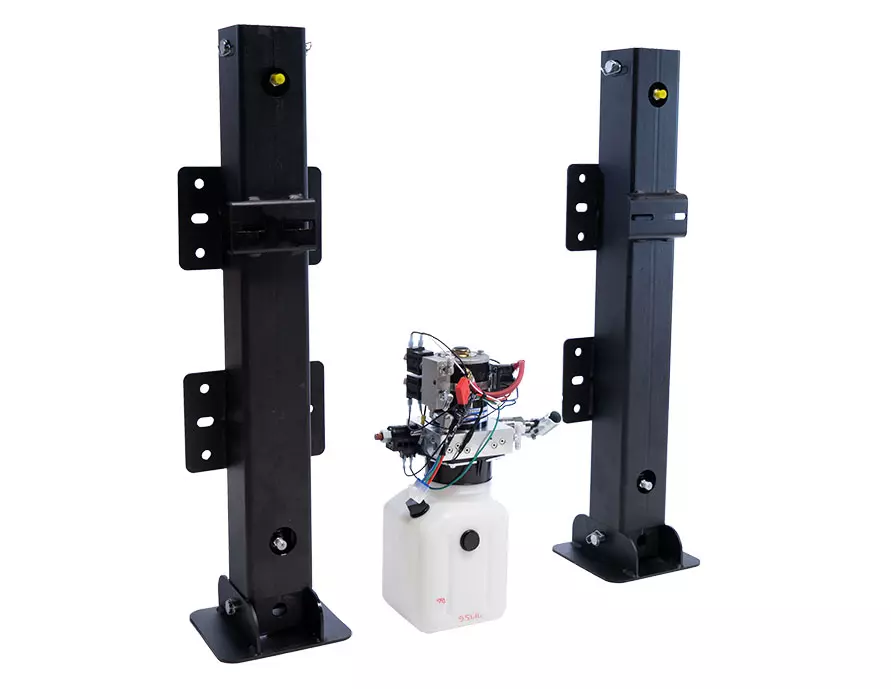 AM 2/24 Hydraulic trailer jack w/Manual Override Hand Pump-24,000 lbs. capacity - Image 2