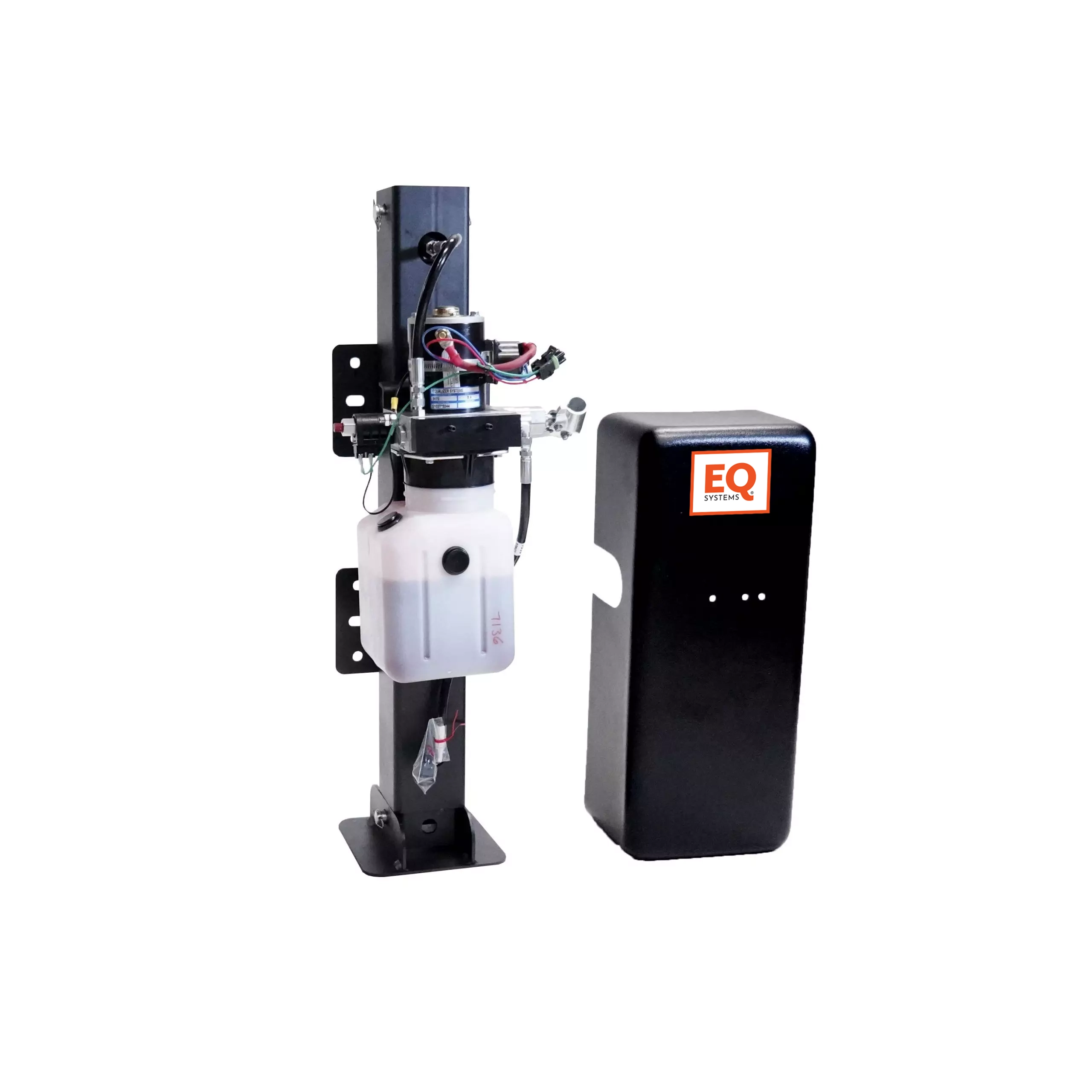 AM 1/24 Hydraulic Trailer Jack with Manual Override Hand Pump-12,000 lbs. capacity