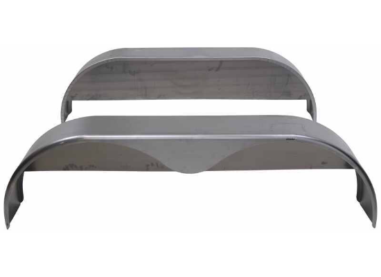 Tandem Axle Trailer Fenders w/ Backing Plates - Steel - 14" to 15" Wheels - Qty 2 - Image 5