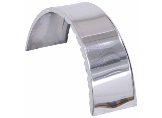 Single Axle Trailer Fender for Boat Trailers - Stainless Steel - 14" Wheels - Qty 1 - Image 4