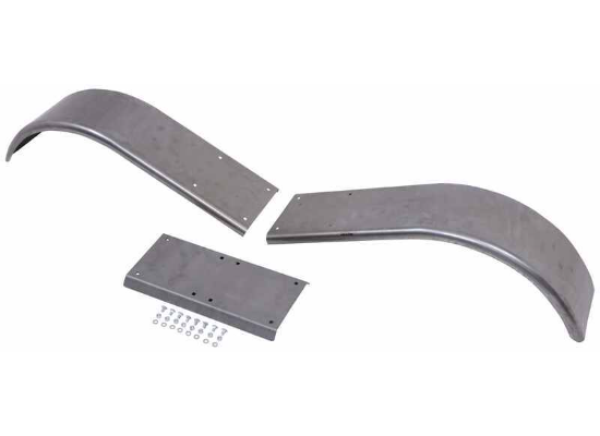 Tandem Axle Trailer Fender - Bolt Together - Steel - 14" to 15" Wheels - Qty 1 - Image 9