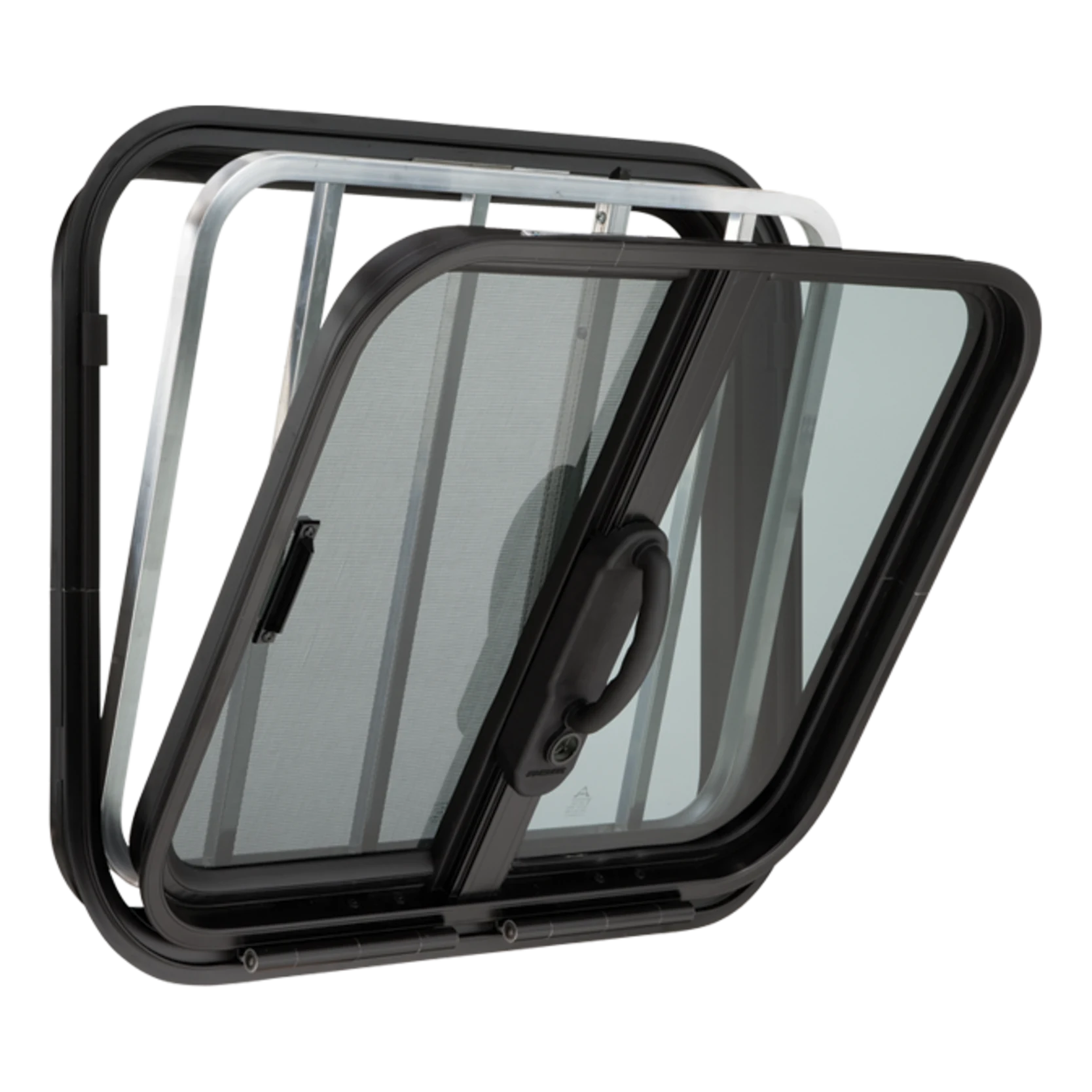 Drop-Down Feeder Horse Trailer Window- From "18 x 24" inches to "36 x 24.5" inches