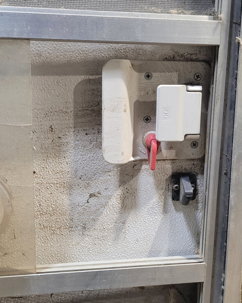 Used RV Radius Entry Door 71" x 25" - Image 3
