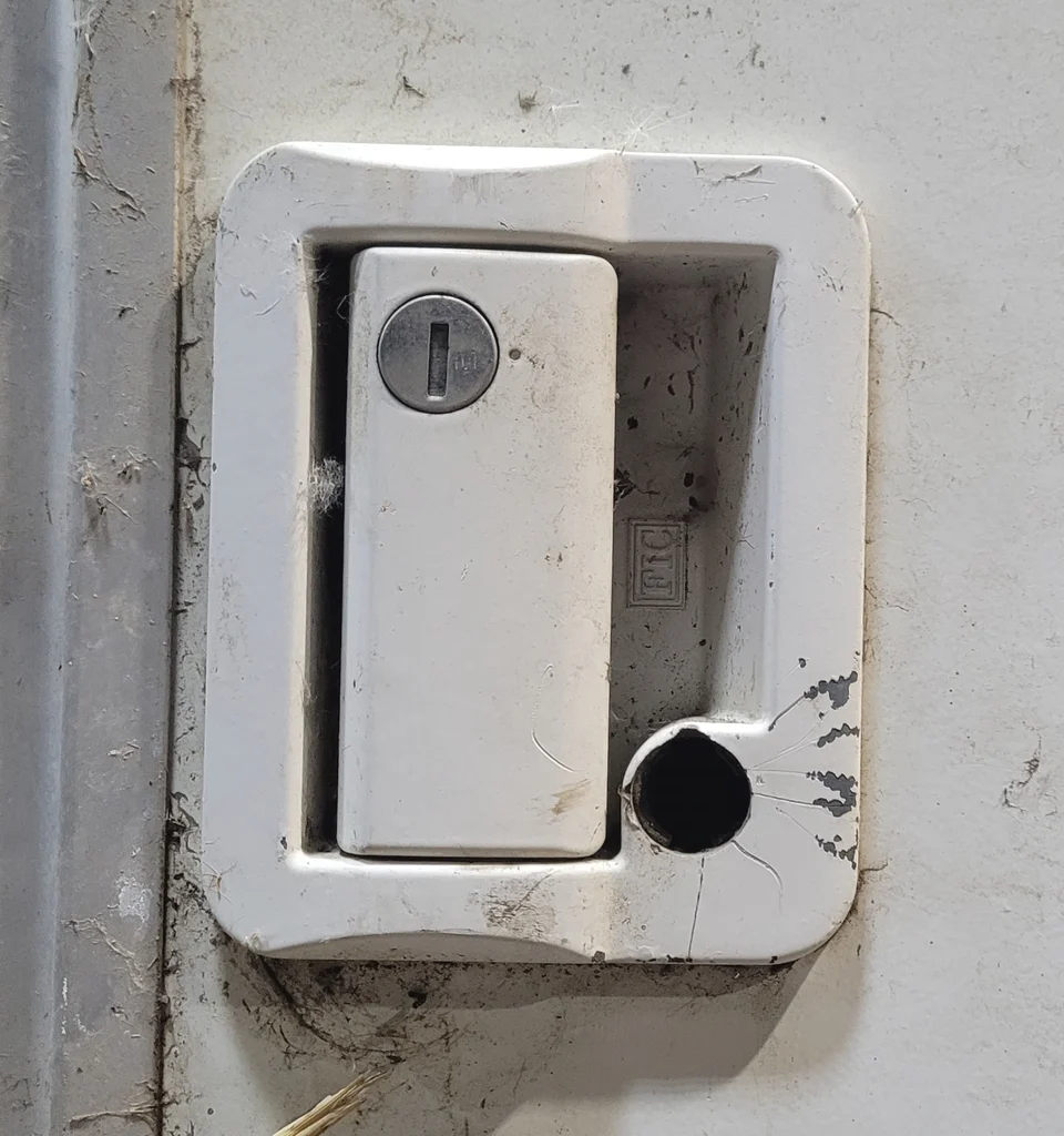 Used RV Radius Entry Door 71" x 25" - Image 5