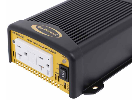 Go Power Industrial Pure Sine Wave Inverter - GFCI - 400 Watt - 12V - Image 8