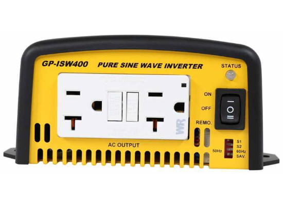 Go Power Industrial Pure Sine Wave Inverter - GFCI - 400 Watt - 24V - Image 2