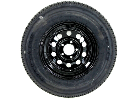 Kenda Karrier ST205/75R15 Radial Trailer Tire with 15" Black Mod Wheel - 5 on 4-1/2 - LR D - Image 2
