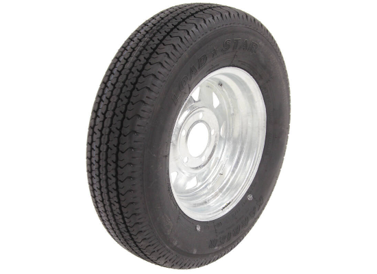 Karrier ST175/80R13 Radial Trailer Tire with 13" Galvanized Wheel - 5 on 4-1/2 - Load Range D - Image 5