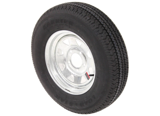 Karrier ST175/80R13 Radial Trailer Tire with 13" Galvanized Wheel - 5 on 4-1/2 - Load Range D - Image 3