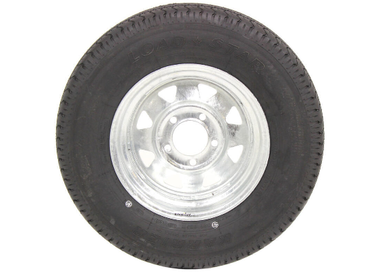Karrier ST175/80R13 Radial Trailer Tire with 13" Galvanized Wheel - 5 on 4-1/2 - Load Range D - Image 2