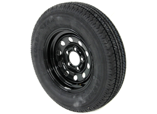 Kenda Karrier ST175/80R13 Radial Trailer Tire with 13" Black Mod Wheel - 5 on 4-1/2 - LR D - Image 4