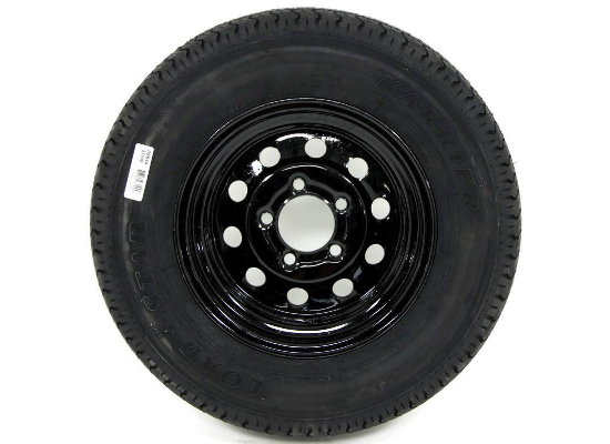 Kenda Karrier ST175/80R13 Radial Trailer Tire with 13" Black Mod Wheel - 5 on 4-1/2 - LR D - Image 2