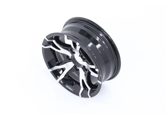 Aluminum Sendel Series T07 Black Machined Trailer Wheel - 14" x 5-1/2" Rim - 5 on 4-1/2 - Image 5