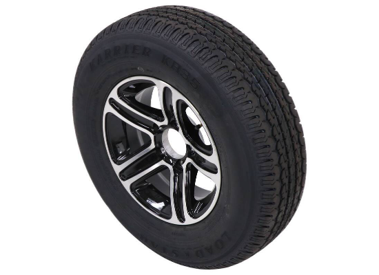 Kenda Karrier ST205/75R14 Radial Tire w/ 14" Series T09 Aluminum Wheel - 5 on 4-1/2 - LR D - Image 5