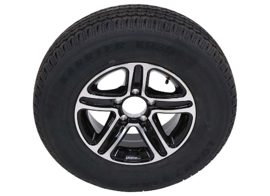 Kenda Karrier ST205/75R14 Radial Tire w/ 14" Series T09 Aluminum Wheel - 5 on 4-1/2 - LR D - Image 3