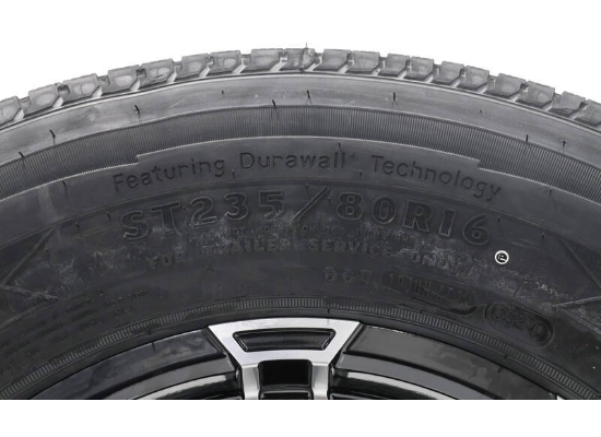 Goodyear Endurance ST235/80R16 Radial Tire w/ 16" Liger Aluminum Wheel - 8 on 6-1/2 - LR E - Image 6