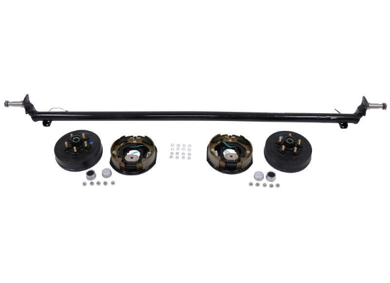 Trailer Axle w/ Electric Brakes - 4" Drop - 5 on 4-1/2 Bolt Pattern - 95" Long - 3,500 lbs - Image 6