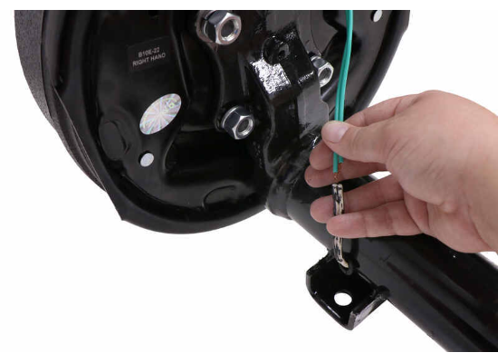 Trailer Axle w/ Electric Brakes - 4" Drop - 5 on 4-1/2 Bolt Pattern - 95" Long - 3,500 lbs - Image 5