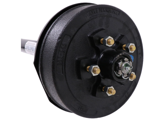 Trailer Axle w/ Electric Brakes - Easy Grease - 5 on 4-1/2 Bolt Pattern - 89" Long - 3,500 lbs - Image 9