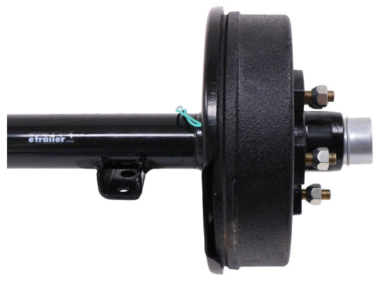 Trailer Axle w/ Electric Brakes - Easy Grease - 5 on 4-1/2 Bolt Pattern - 89" Long - 3,500 lbs - Image 6