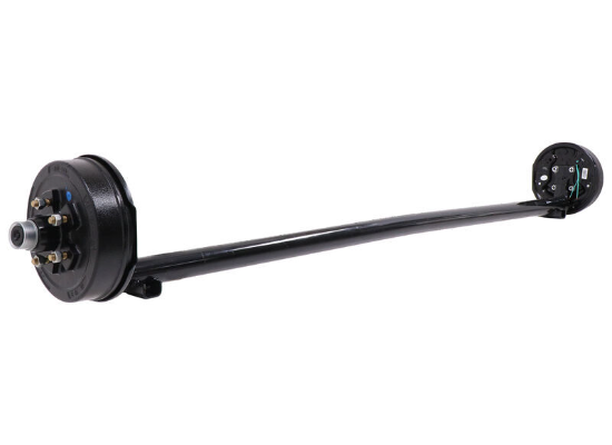 Trailer Axle w/ Electric Brakes - 4" Drop - 5 on 4-1/2 Bolt Pattern - 89" Long - 3,500 lbs - Image 5