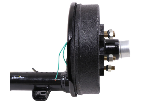 Trailer Axle w/ Electric Brakes - 4" Drop - 5 on 4-1/2 Bolt Pattern - 89" Long - 3,500 lbs - Image 3