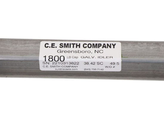 CE Smith Trailer Axle Beam with Studded Hubs - 5 on 4-1/2" - 54" Long - 1.8K - Image 4