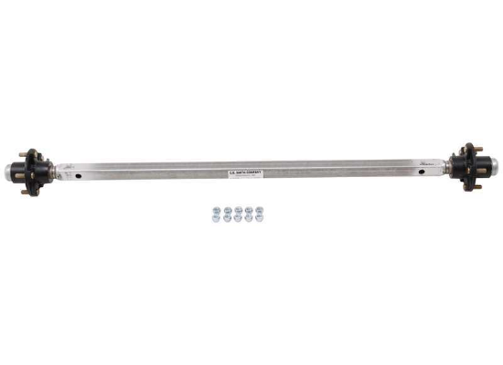 CE Smith Trailer Axle Beam with Studded Hubs - 5 on 4-1/2" - 54" Long - 1.8K - Image 2