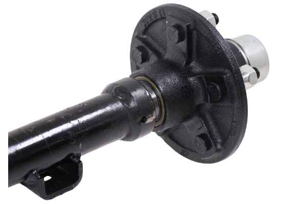 Trailer Axle with Idler Hubs - 5 on 4-1/2 Bolt Pattern - 72" Long - 2,000 lbs - Image 5