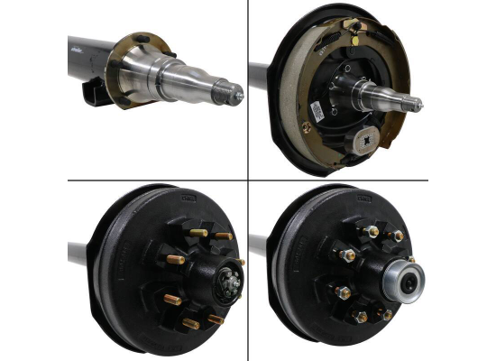 Trailer Axle w/ Electric Brakes - Easy Grease - 8 on 6-1/2 Bolt Pattern - 94" Long - 7,000 lbs - Image 6