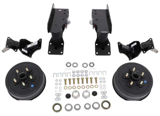 Timbren Axle-Less Trailer Suspension w Electric Brakes - Standard - 4" Drop - 5 on 4-1/2 - 3.5K - Image 4