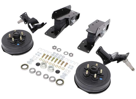 Timbren Axle-Less Trailer Suspension w Electric Brakes - Standard - 4" Drop - 5 on 4-1/2 - 3.5K - Image 2
