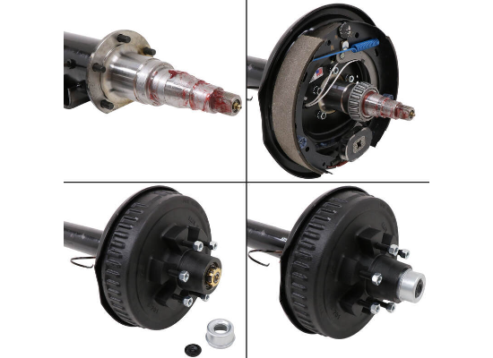 Dexter Trailer Axle w/ Electric Brakes - E-Z Lube - 6 on 5-1/2 Bolt Pattern - 86-1/2" - 5.2K - Image 6