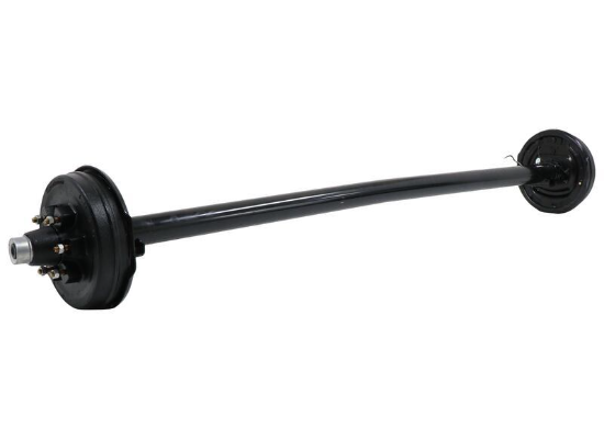 Trailer Axle w/ Electric Brakes - Easy Grease - 6 on 5-1/2 Bolt Pattern - 89" Long - 6,000 lbs - Image 2