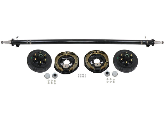 Trailer Axle w/ Electric Brakes - Easy Grease - 6 on 5-1/2 Bolt Pattern - 95" Long - 6,000 lbs - Image 3