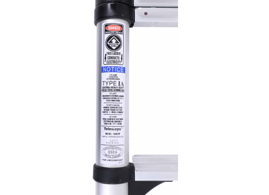 Telesteps Telescopic Ladder - 12-1/2' Extended Height - 16' Reachable Height - 300 lbs - Image 4