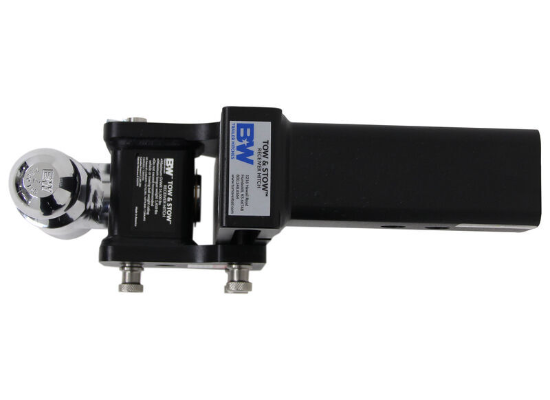 B&W Tow & Stow 2-Ball Mount - 2-1/2" Hitch - 7-1/2" Drop/Rise - 18K - Black - Image 3