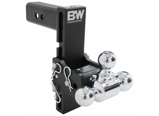 B&W Tow & Stow 3-Ball Mount - 2-1/2" Hitch - 8-1/2" Drop, 9" Rise - 18K - Image 3