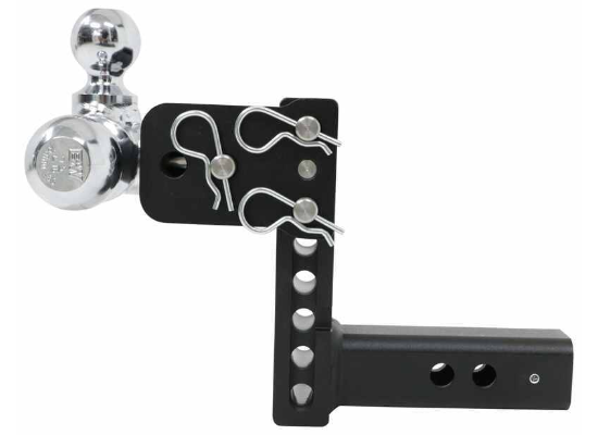 B&W Tow & Stow 3-Ball Mount - 2" Hitch - 5" Drop, 5-1/2" Rise - 10K - Black - Image 5