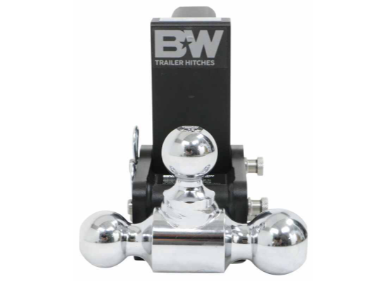 B&W Tow & Stow 3-Ball Mount - 2" Hitch - 5" Drop, 5-1/2" Rise - 10K - Black - Image 2