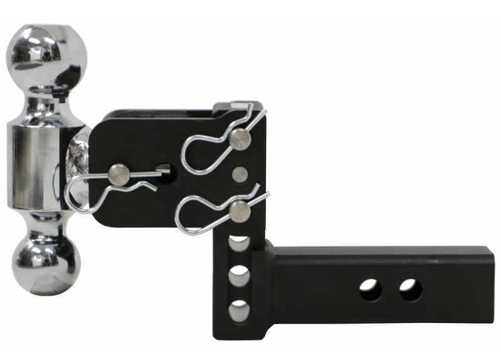 B&W Tow & Stow 2-Ball Mount - 2" Hitch - 3" Drop, 3-1/2" Rise - 10K - Black - Image 5