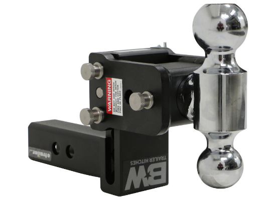 B&W Tow & Stow 2-Ball Mount - 2" Hitch - 3" Drop, 3-1/2" Rise - 10K - Black - Image 3