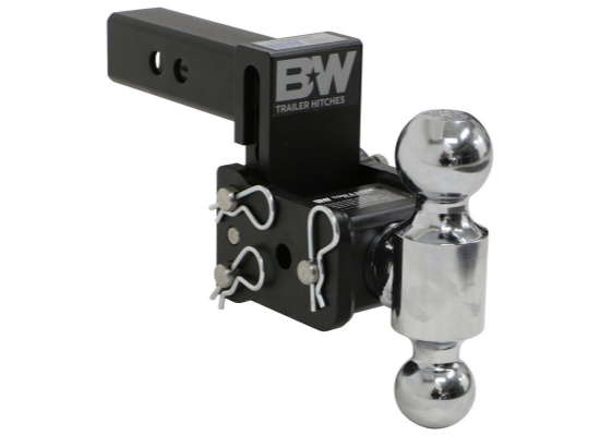 B&W Tow & Stow 2-Ball Mount - 2" Hitch - 3" Drop, 3-1/2" Rise - 10K - Black - Image 2