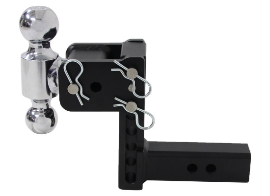 B&W Tow & Stow 2-Ball Mount - 2" Hitch - 5" Drop, 5.5" Rise - 10K - Browning - Image 5
