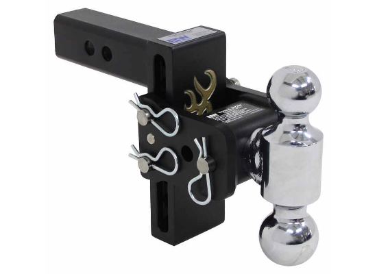B&W Tow & Stow 2-Ball Mount - 2" Hitch - 5" Drop, 5.5" Rise - 10K - Browning - Image 2