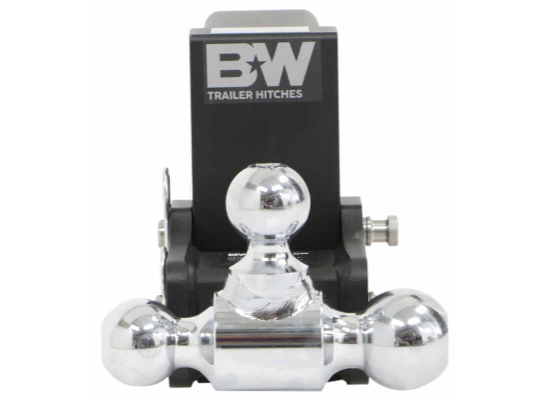 B&W Tow & Stow 3-Ball Mount - 3" Hitch - 4-1/2" Drop, 4" Rise - 21K - Black - Image 3