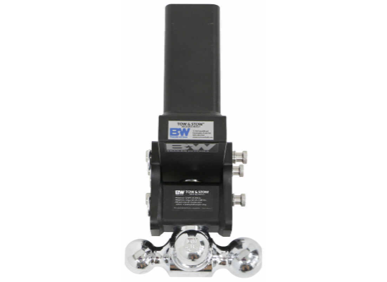 B&W Tow & Stow 3-Ball Mount - 3" Hitch - 4-1/2" Drop, 4" Rise - 21K - Black - Image 2