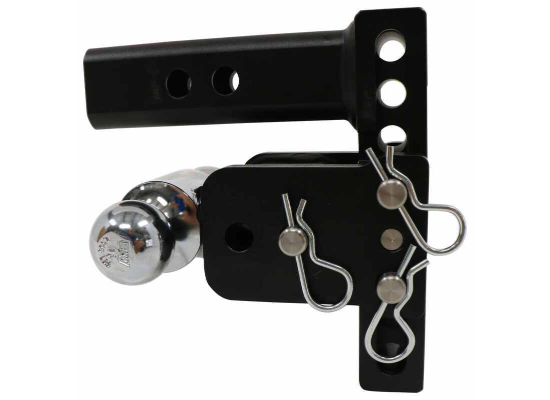 B&W Tow & Stow 2-Ball Mount - 2" Hitch - 5" Drop, 5-1/2" Rise - 7.5K - Black - Image 2