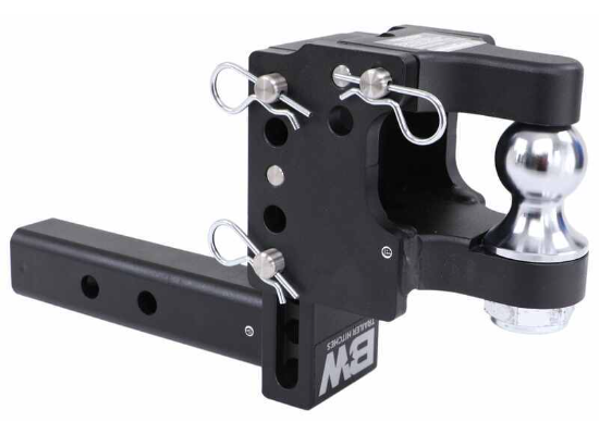 B&W Tow & Stow Pintle Hook with 2" Ball - 2" Hitches - 10,000 lbs/16,000 lbs - Image 3