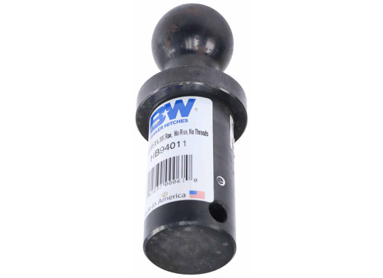 B&W Ball for Gooseneck Flat Plate Hitch - 2-5/16" Ball - 4" Long Shank - 30K - Image 2